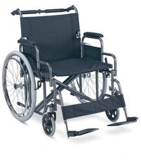 Manual Steel Wheelchair Heavy duty Fat Wheelchair Foldable push bar SC-SW27-61