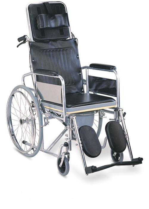 Commode Wheelchair Reclining High Back Handbrake SC-CW13(S)
