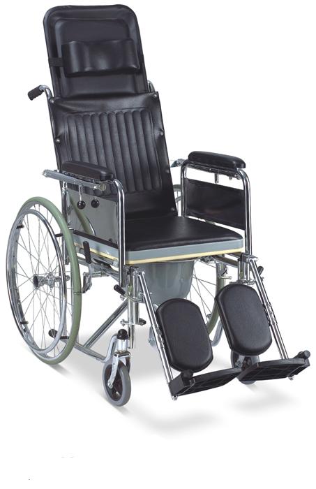 Commode Wheelchair Reclining High Back SC-CW14(S)