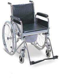 Commode Wheelchair Chromed Steel Big Wheels SC-CW09(S)